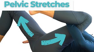 4 Pelvic Floor Stretches that Relax TIGHT Pelvic Floor Muscles  PHYSIO Beginners Routine [upl. by Odlaw]