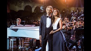 Zara and Andrea Bocelli  Con te partirò Celebrity Fight Night Rai 1 [upl. by Ynos]