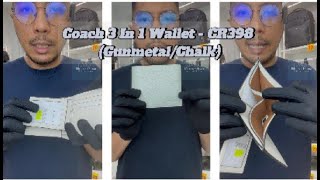 MG Review Coach 3 In 1 Wallet  CR398 GunmetalChalk [upl. by Pals33]