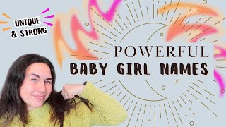 Powerful Baby Names for Girls 2024 Unique amp Strong Girl Names For Your Little Warrior [upl. by Esinev764]