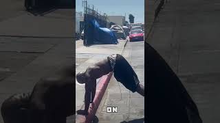 Working Out With Homeless Man In Skid Row [upl. by Omrellig]