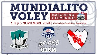 U18M SF ORO  Universitario Caleta Olivia Argentina vs V Azalais Córdoba Argentina [upl. by Weigle]