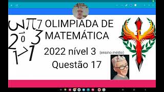 Olimpíada de matemática 2022 nível 3questão 14Os nove pontos da figura estão igualmente espaçados [upl. by Emiatej]