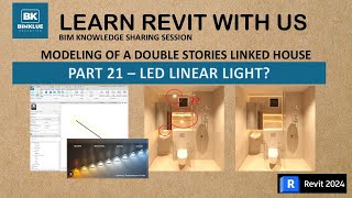 Revit Tutorial  Part 21 Modeling of LED Linear Light Strip Light [upl. by Vastah]