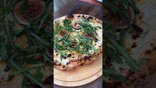 Camembert cheesefig and rocket pizza food pizzalover pizza foodie italianfood [upl. by Esinal]