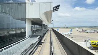 Dallas Fort Worth Airport Skylink Transfer from Terminal D to E [upl. by Bronez]