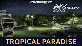 INCLUDED Par 3 Night Course Tropical Paradise Executive on FSX Play  Golf Simulator Gameplay [upl. by Muhcan148]