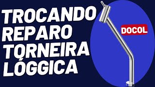 Como Trocar Reparo Da Torneira Lóggica Docol  Faça Você Mesmo [upl. by Morgenthaler]