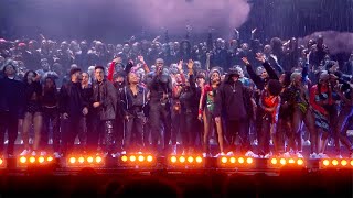 STORMZY  HEAVY IS THE HEAD MEDLEY amp ANYBODY feat BURNA BOY amp TIANA MAJOR9 LIVE AT THE BRITs 2020 [upl. by Ajile]