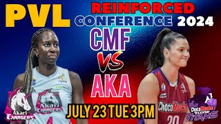 AKARI CHARGERS vs CHOCO MUCHO  2024 PVL REINFORCED CONFERENCE  LIVE SCORE [upl. by Cuda548]