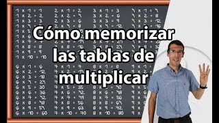 Cómo Memorizar las TABLAS de MULTIPLICAR [upl. by Arnon]