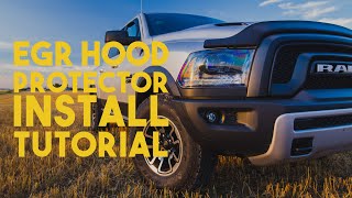 EGR Hood Protector RAM 1500 Install Tutorial [upl. by Casandra]