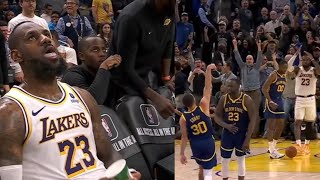 GSW VS LAKERS WILD ENDING 2OT INSANE GAME STEPH amp LBJ WENT BEAST MODE FULL TAKEOVER HIGHLIGHTS [upl. by Malachy]