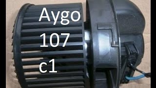 How to replace heater blower motor on Aygo Peugeot 107 Citroen c1 [upl. by Malia]