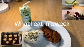 What I eat in a week 👩🏻‍🍳 as a uni student with limited cooking skills [upl. by Eelrebmyk]