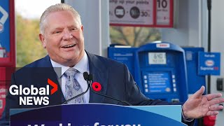 Ontario announces extension for gas tax cut amid speculation of an early election [upl. by Draude192]