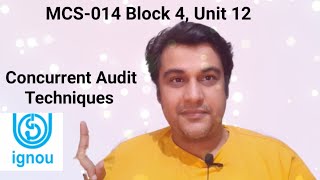 Concurrent Audit Techniques  MCS014 Block 4 Unit 12  ignou bca mca  mcs014  mcs014 [upl. by Eteragram]