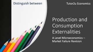 Production and Consumption Externalities I A Level and IB Economics [upl. by Leirbaj]