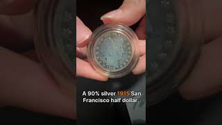 Coin roll hunting half dollars found silver coin money coincollecting shorts [upl. by Aivitnahs]