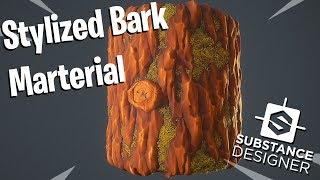 Substance Designer  Stylized Bark [upl. by Zzaj]