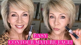 How To Contour and Highlight the Mature Face with the NYX Contour Stick [upl. by Irahc882]