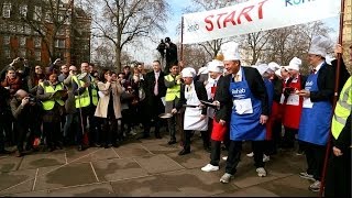 Parliamentary Pancake Race Highlights [upl. by Connett]