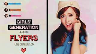 Girls Generation  Flyers Line Distribution [upl. by Hildie110]