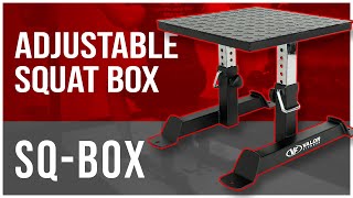 Valor Fitness SQBOX Adjustable Squat Box [upl. by Anastatius940]