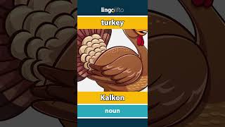 🇬🇧🇸🇪 turkey  Kalkon  vocabulary builder  learn English  låt oss lära oss engelska [upl. by Girardi]