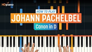 How to Play quotCanon in Dquot by Johann Pachelbel  HDpiano Part 1 Piano Tutorial [upl. by Aihcrop]