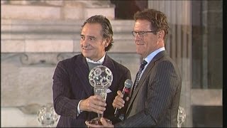 Fabio Capello premiato alla Hall of Fame del Calcio Italiano 2013 [upl. by Farlay]