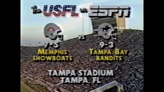 1985 USFL Week 13  Showboats vs Bandits [upl. by Eutnoj445]