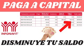 🔥Así Puedes pagar a Capital disminuye tu credito INFONAVIT rapido 2024 Parte 1 😍 [upl. by Aicsile]