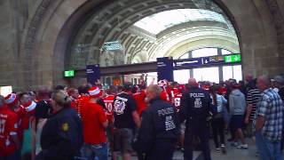 RB Leipzig vs Rot Weiss Erfurt 20 Ankunft Erfurter Fans im Bahnhof Leipzig [upl. by Daenis]