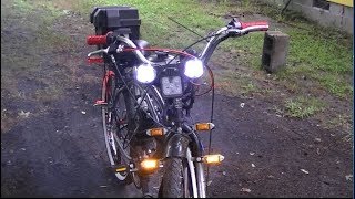 wiring 80cc66cc motorized bike lights [upl. by Peggi]