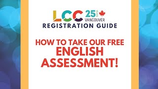 LCC Guide  Free English Assessment [upl. by Lebna]