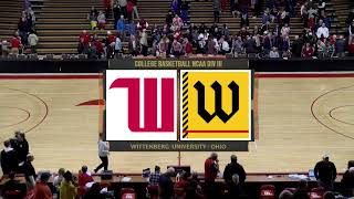 Wittenberg Mens Basketball vs Wooster 022024 [upl. by Ihcas]