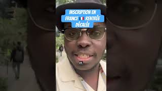 Inscription en France en rentrée décalée en France🇫🇷 etudeenfrance [upl. by Ahsienad560]