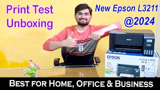 epson ecotank l3211 printer  Epson EcoTank L3211 Unboxing amp Review installing  print test [upl. by Otsirave261]