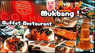 Mukbang in Cosmo Buffet Restaurant  Eat all you can [upl. by Kei568]