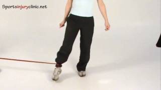 Hip Adduction using a resistance band [upl. by Llenej]