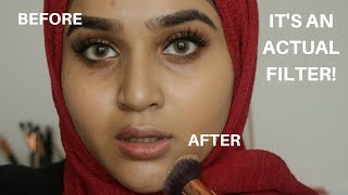 Huda Beauty Foundation Review  Swatches and Demo On Medium Brown Indian skin 340G [upl. by Emoraj]