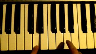 Destination unknown Alex Gaudino piano tutorial [upl. by Zaneski703]