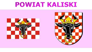 Flags and coats of arms of districts of Greater Poland Voivodeship [upl. by Inaleon439]