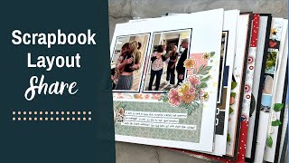 Scrapbook Layout Share  22 Scrapbooking Ideas [upl. by Skyla]