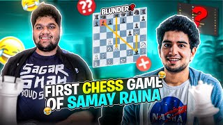 Samay Rainas First Chess Game Ever [upl. by Ardekahs]