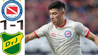 Argentinos Juniors vs 11 Defensa y Justicia Resumen Copa de la liga Profesional 20232024 [upl. by Nareht757]