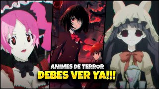 5 Animes de TERROR que Harán Latir Tu Corazón Más Rápido [upl. by Siuqcram976]