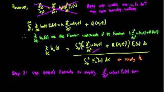 84 Eigenfunction Expansion for nonhomgeneous boundary conditions [upl. by Gillead]