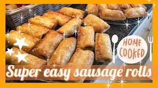 HOW TO MAKE SAUSAGE ROLLS  SIMPLE SAUSAGE ROLLS RECIPE [upl. by Arvid948]